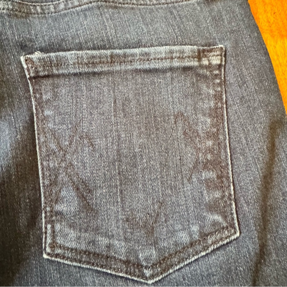 McGuire Raw Edge Hem High Rise Skinny Jeans in Dark Wash. Size Women’s 28 - Picture 10 of 17